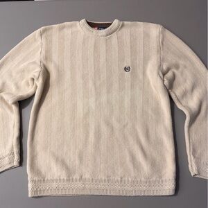 Chaps Men's‎ Ivory Crewneck Sweater Size L